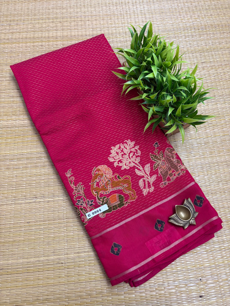 Viscose Fancy Sarees #G964