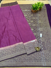 Semi Banarasi Crepe Sarees #G2174