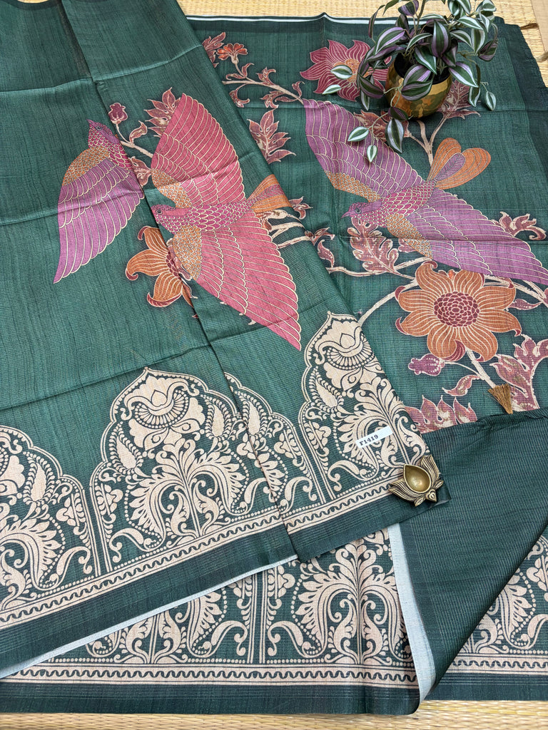 Tussar Silk Sarees #F1419