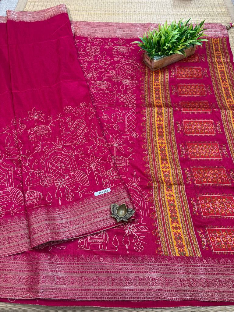 Tussar Silk Sarees #F9409