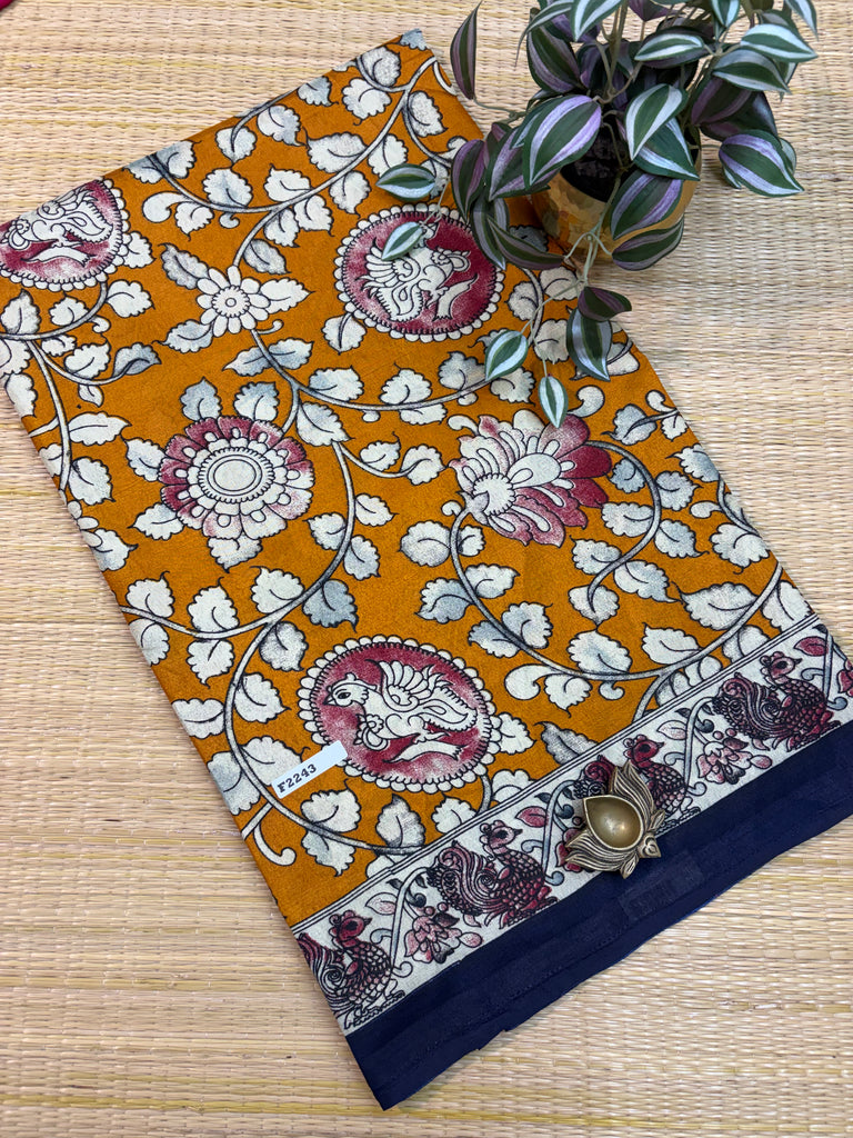 Kashmiri Printed Silk #F2243