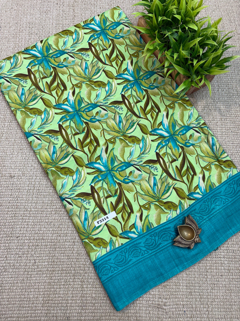 Kashmiri Printed Silk #F3314