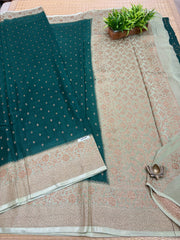 Semi Banarasi Crepe Sarees #G2107