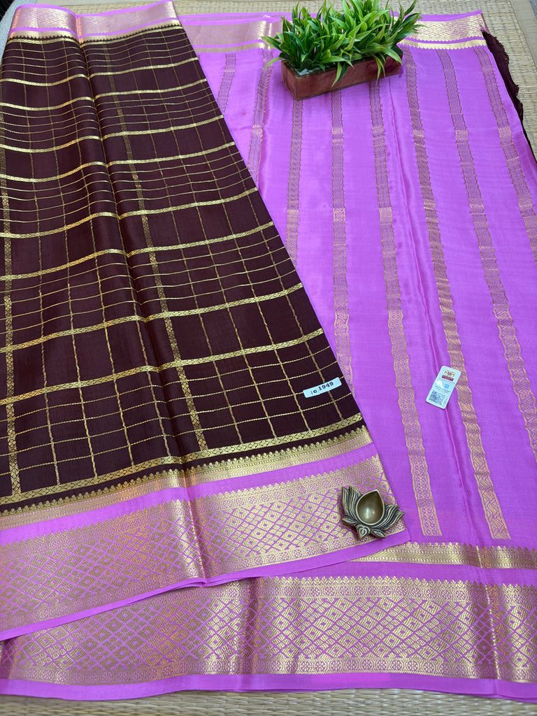 Pure Crepe Silk Saree #G1949