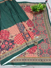 Printed Crepe Saree #F1224