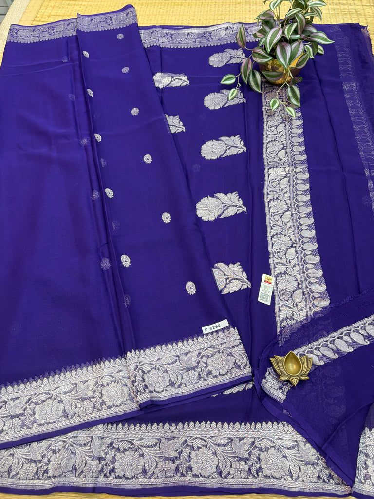 Pure Banaras Georgette Sarees #F6255