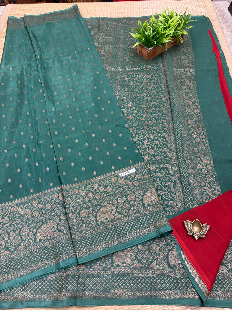 Semi Banarasi Crepe Sarees #G2147