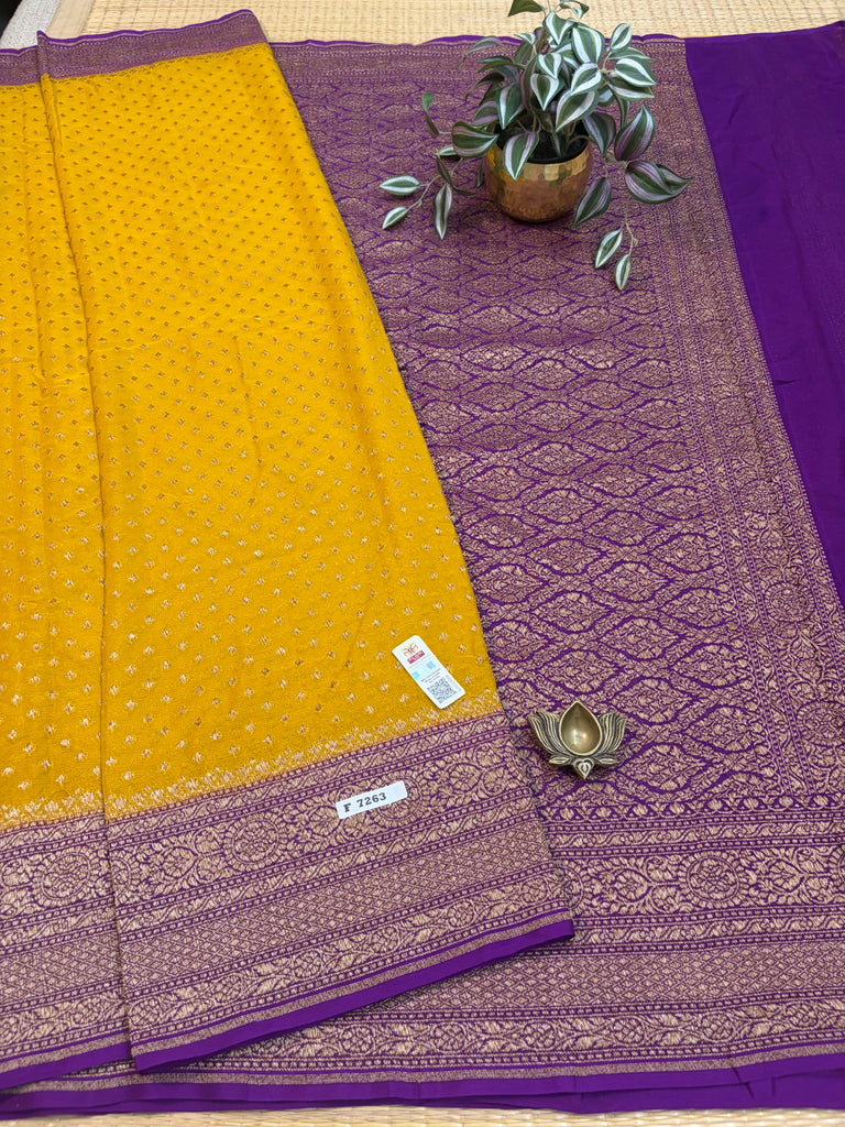 Pure Banaras Georgette Sarees #F7263