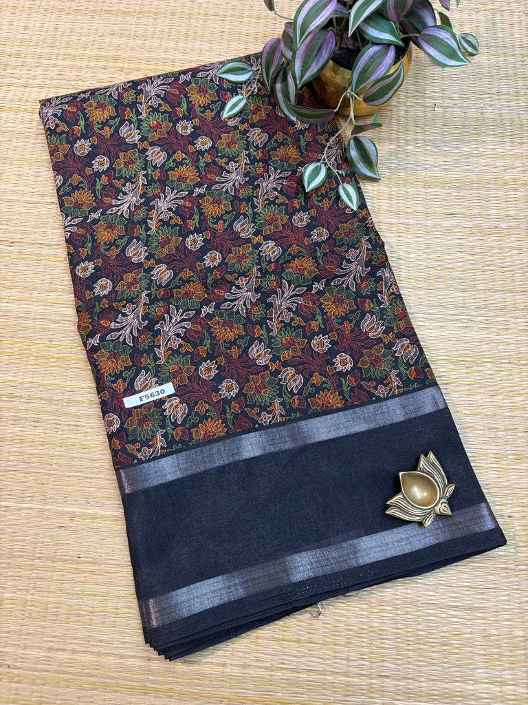 Kashmiri Printed Silk #F5630