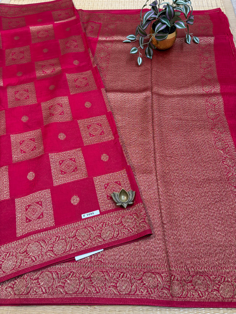 Semi Jute Silk Sarees #F7095