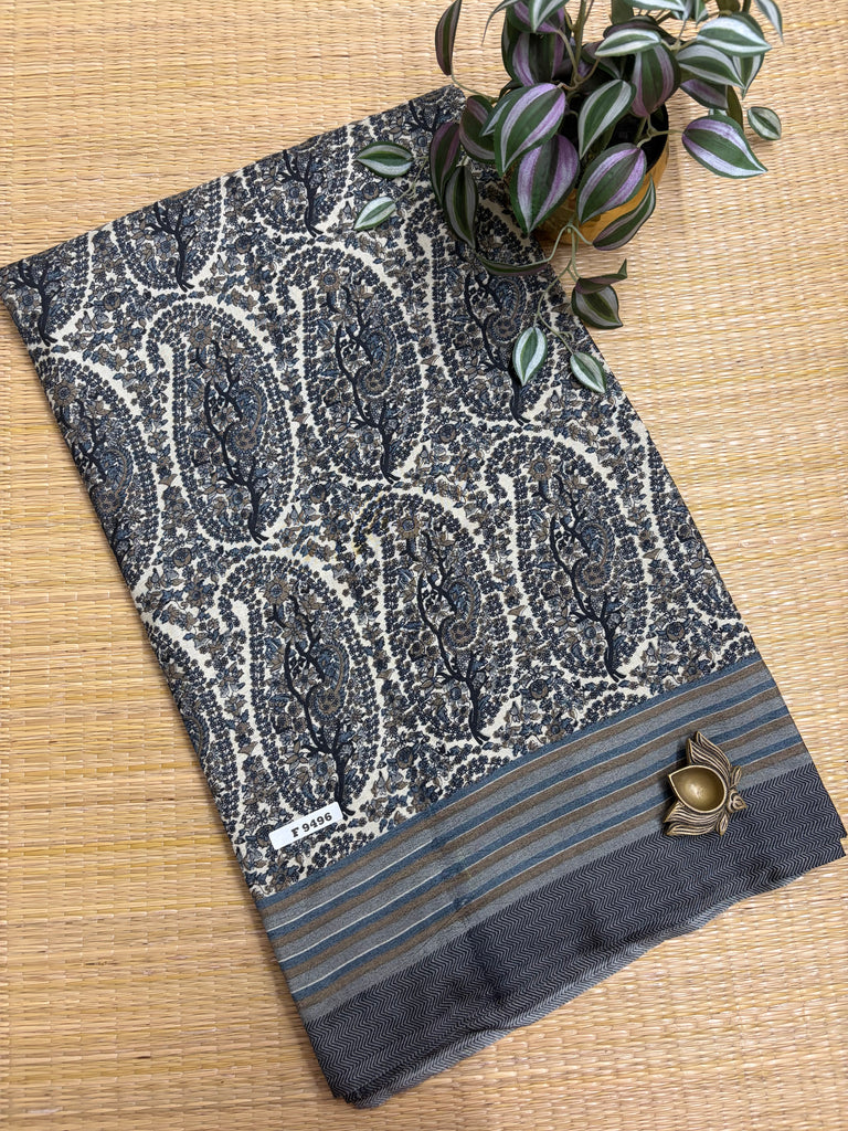 Kashmiri Printed Silk #F9496