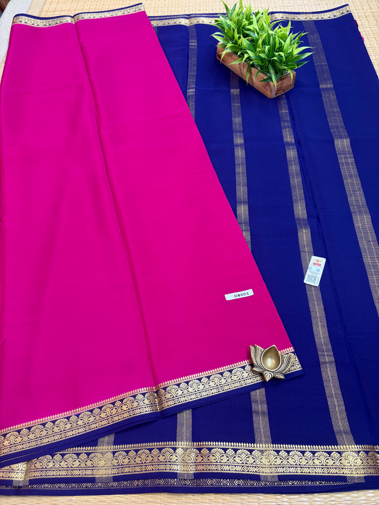 Pure Crepe Silk Saree #G601