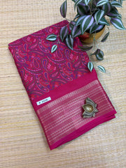 Mass Crepe Sarees #F7578