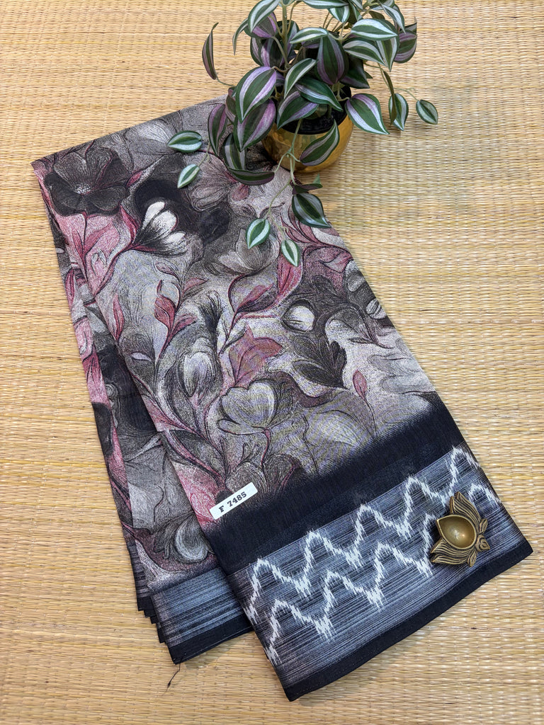 Semi Jute Silk Sarees #F7485