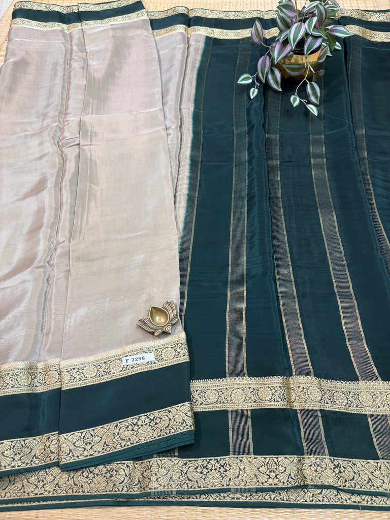 Semi Crepe Sarees #F7256