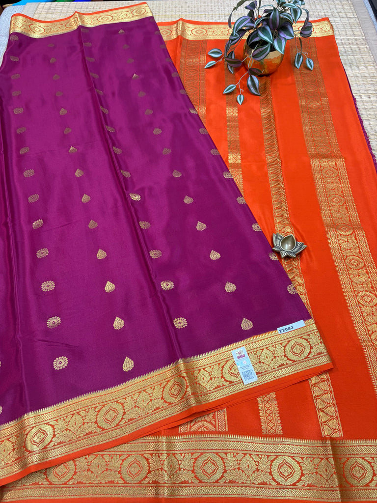Pure Crepe Silk Saree #F2083