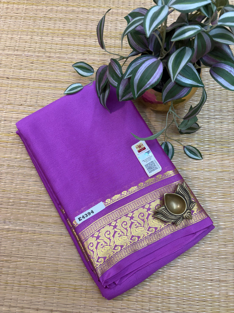Pure Crepe Silk Saree #E4394