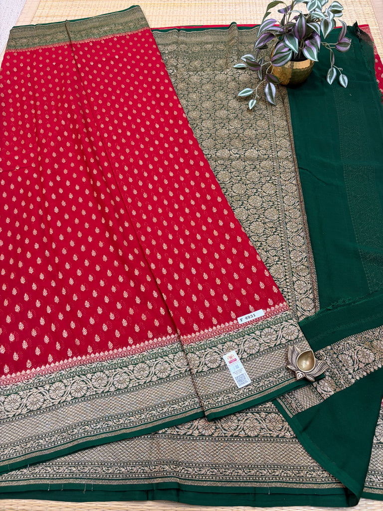 Pure Banaras Georgette Sarees #F4931