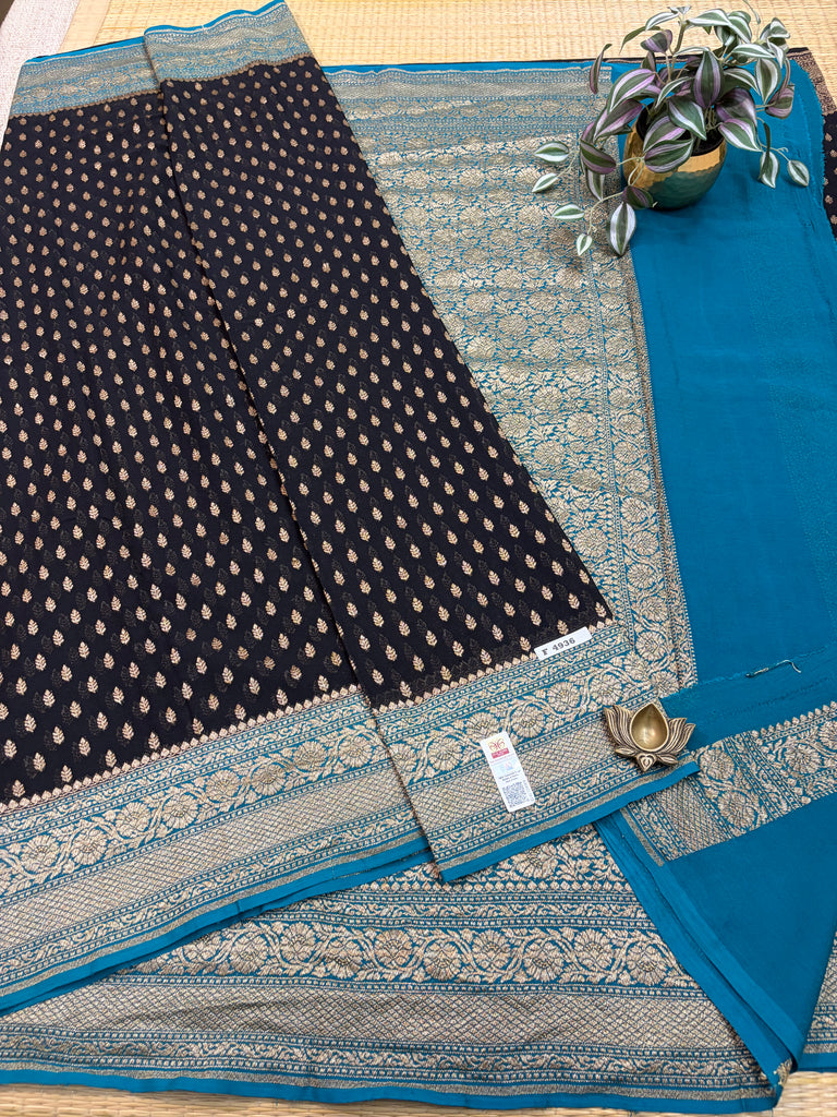 Pure Banaras Georgette Sarees #F4936