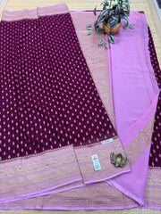 Pure Banaras Georgette Sarees #F4928