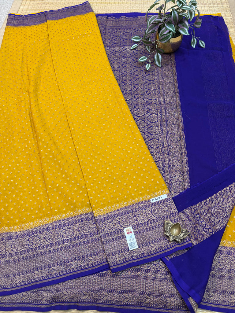 Pure Banaras Georgette Sarees #F4933
