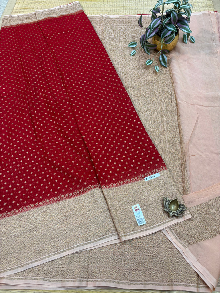 Pure Banaras Georgette Sarees #F4934