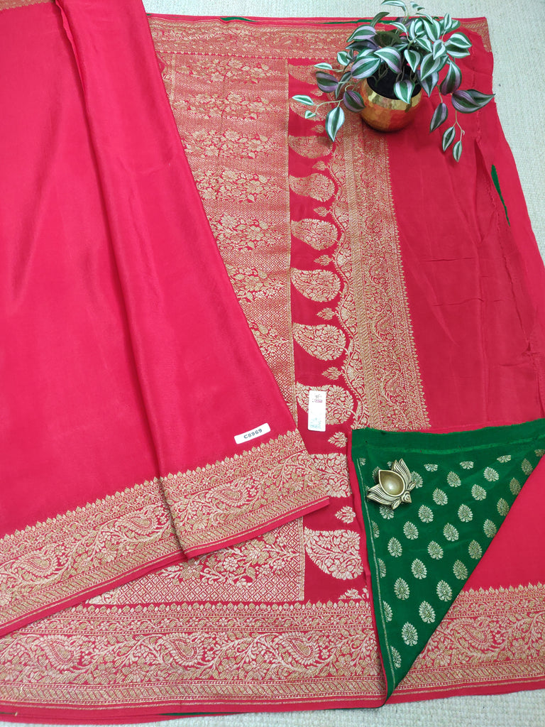 Pure Banaras Georgette Sarees #C8969