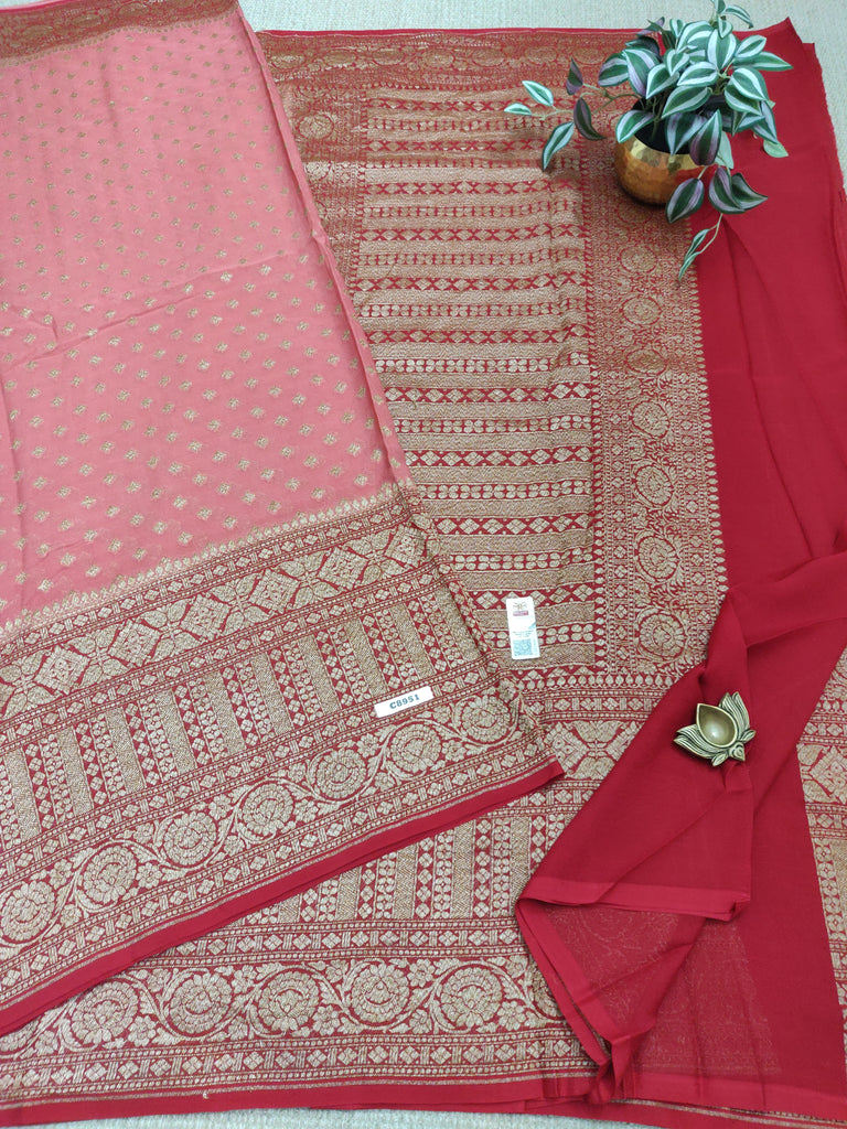 Pure Banaras Georgette Sarees #C8951
