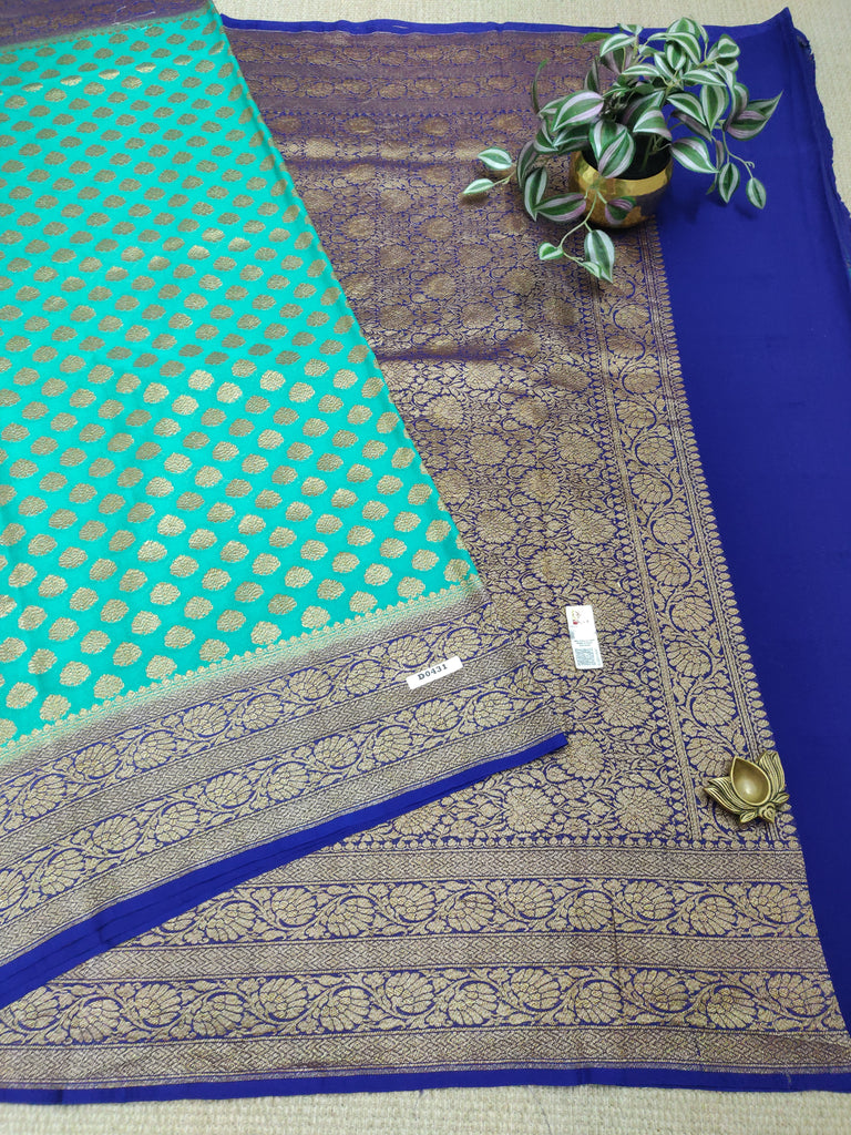 Pure Banaras Georgette Sarees #D0431