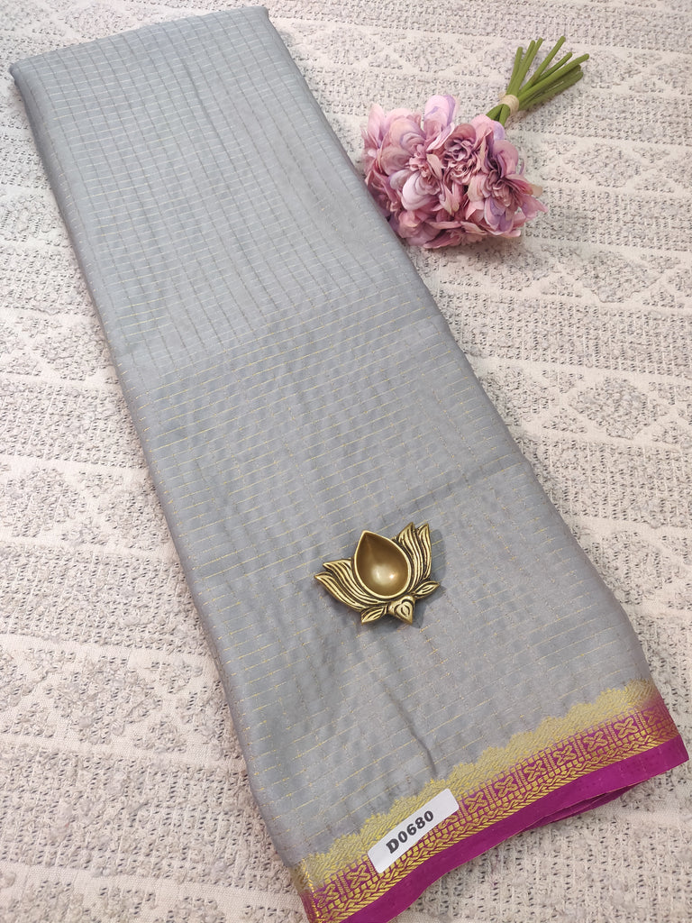 Semi Crepe Sarees #D0680