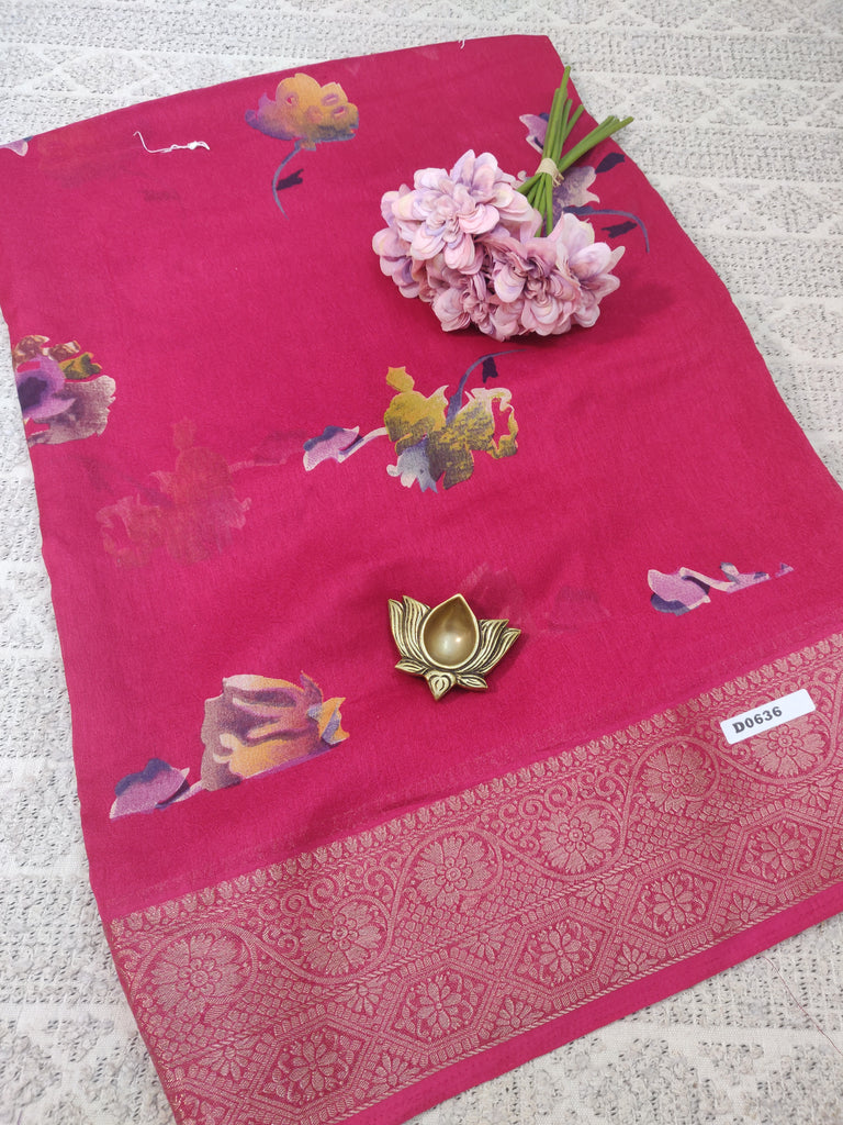 Shimmer Silk Sarees  #D0636