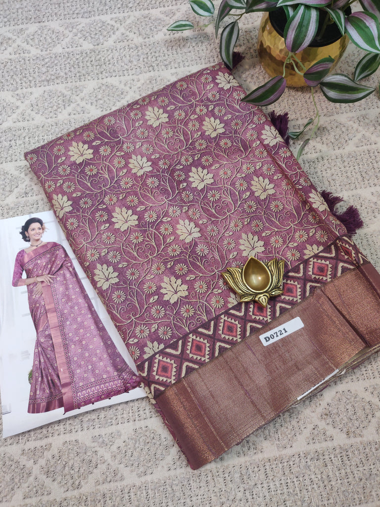 Printed Rawsilk #D0721