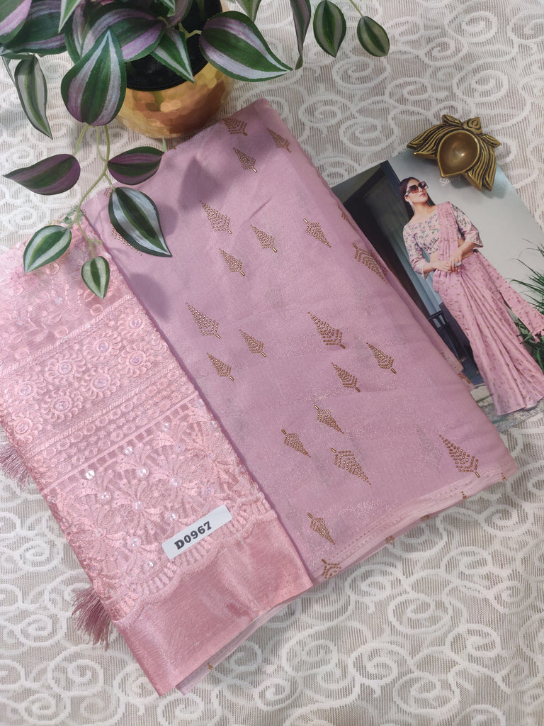 Satin Saree #D0967