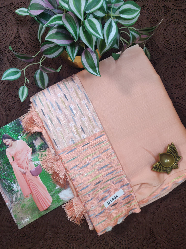 Satin Saree #D1048