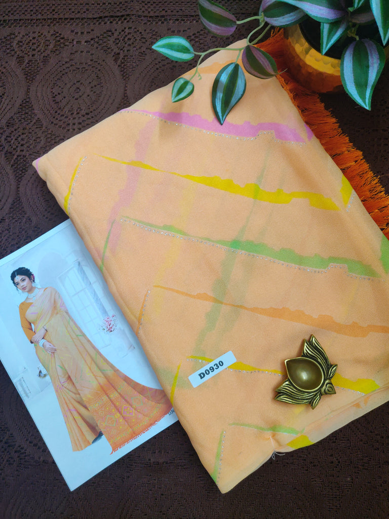 Chiffon Sarees #D0930