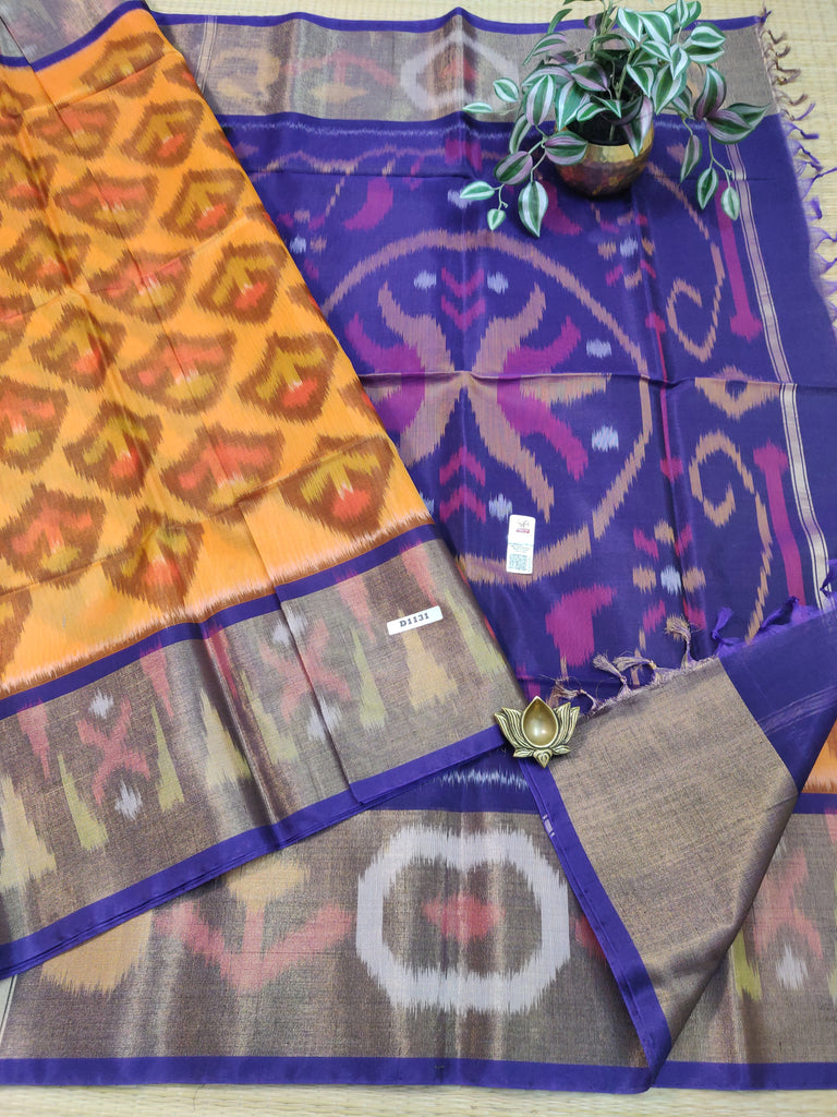 Pure Silk Cotton Sarees #D1131