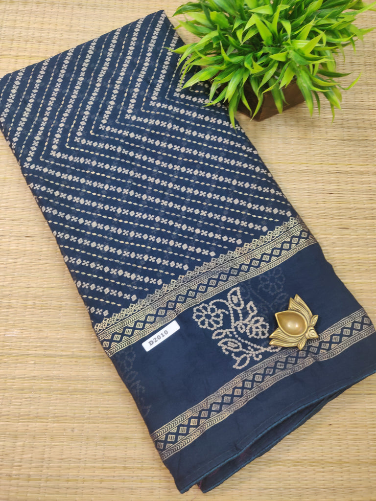 Semi Banarasi Crush Georgette #D2010