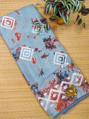 Printed Chanderi Silk #D2124