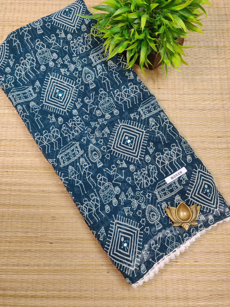 Designer Synthetic Saree #D2520