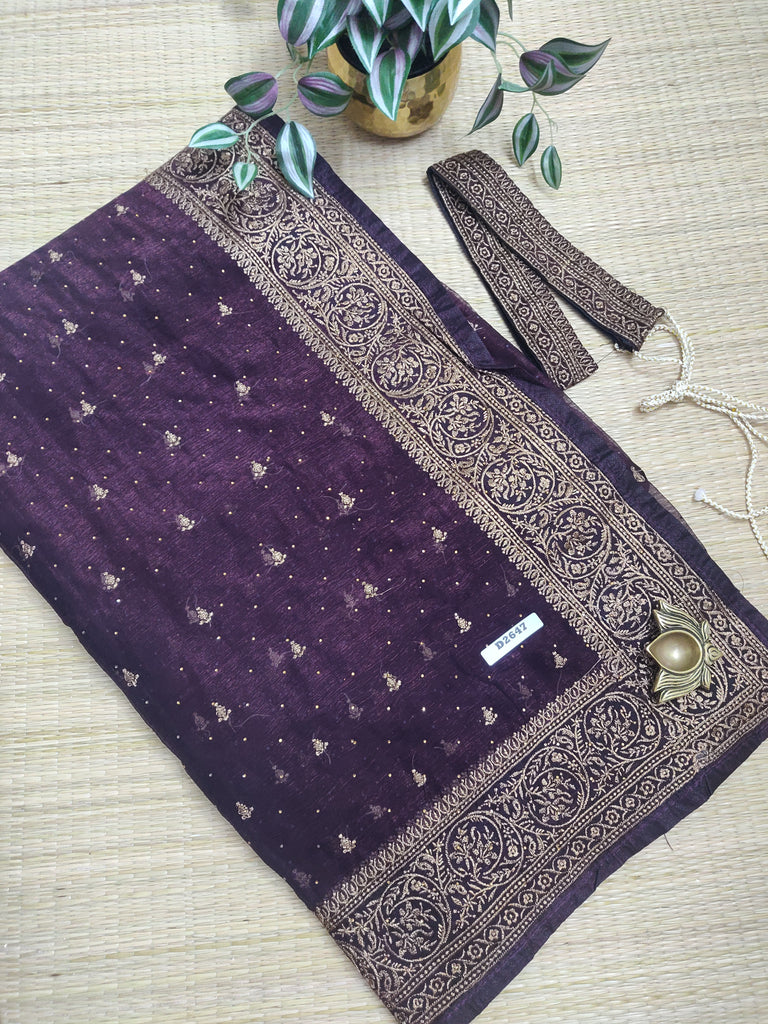 Soft Tissue Saree #D2647