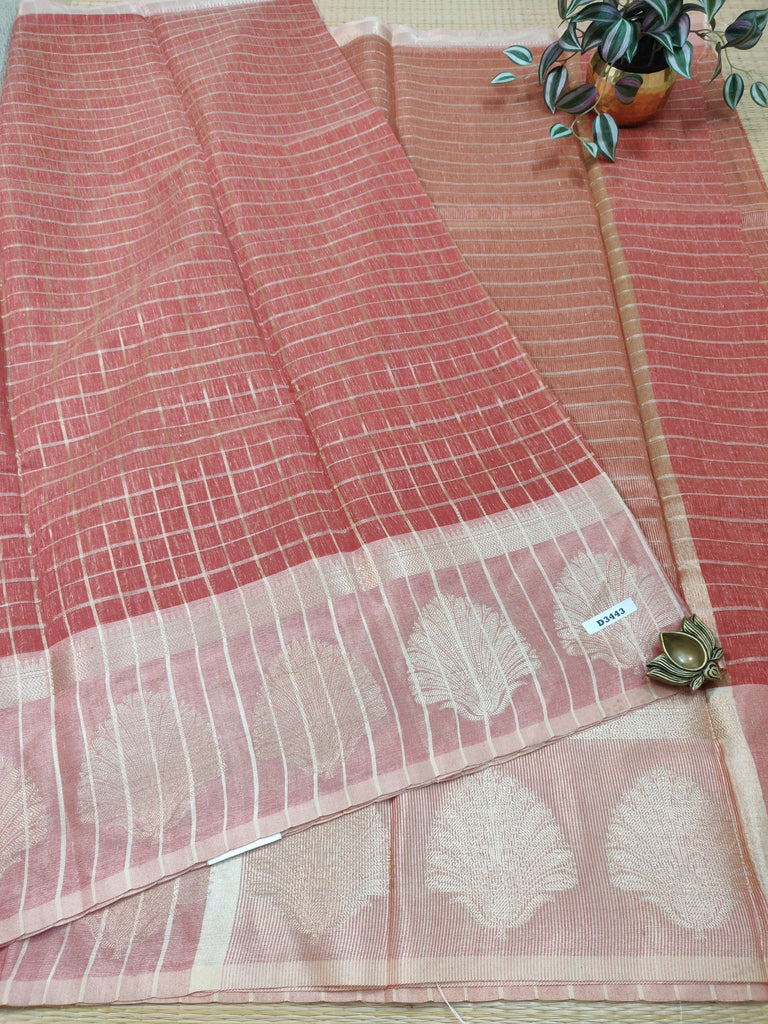 Cream Paithani Katan Silk Handloom Banarasi Saree - Sacred Weaves