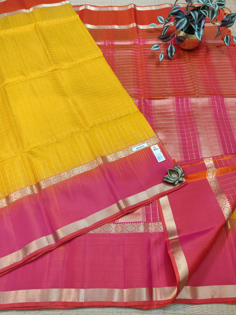 Kanchipuram handloom pure soft silk saree