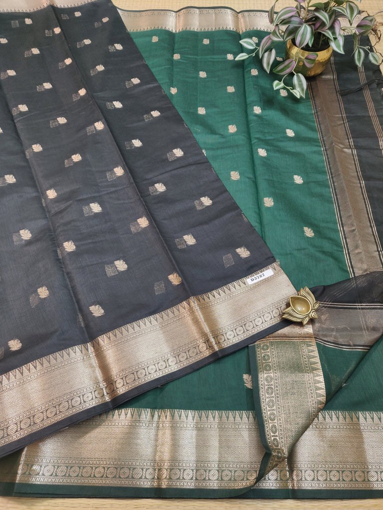 Pure Silk Cotton Sarees #D3787