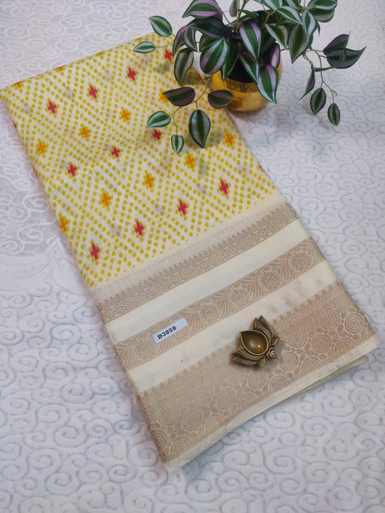 Printed Crepe Sarees #D3858