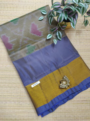Ikkat Silk Mix Sarees #D4018