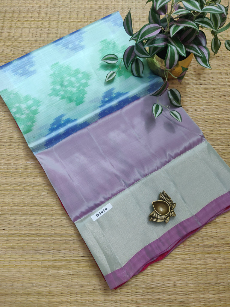Ikkat Silk Mix Sarees #D4010