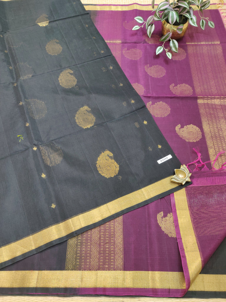 Pure Silk Cotton Sarees #D4299