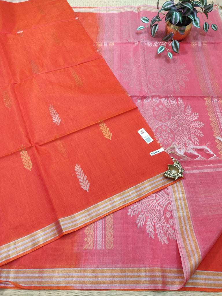 Pure Silk Cotton Sarees #D4304