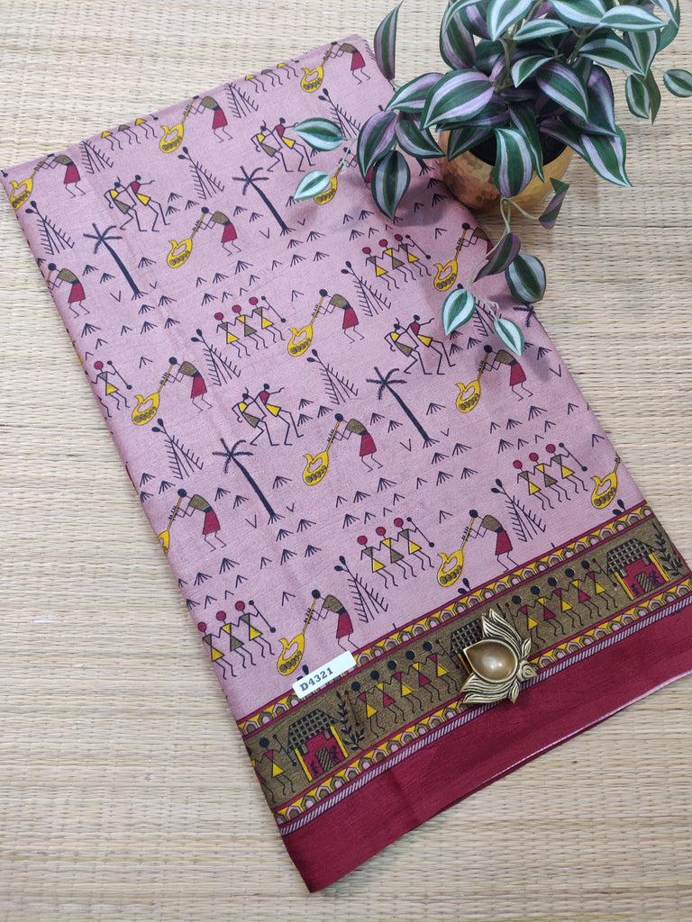 Kashmiri Printed Silk #D4321
