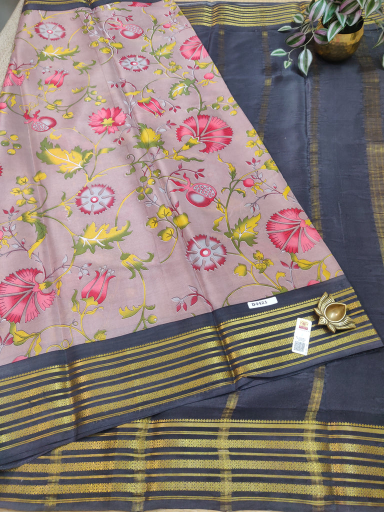 Pure Crepe Silk Saree #D4421